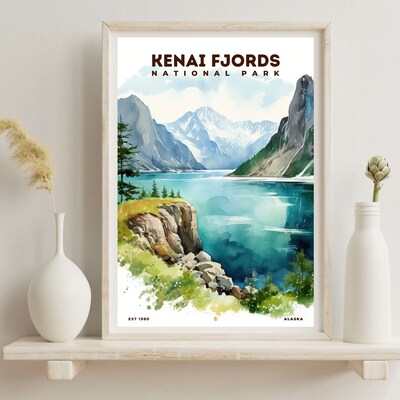 Kenai Fjords National Park Poster, Travel Art, Office Poster, Home Decor | S8 - image6